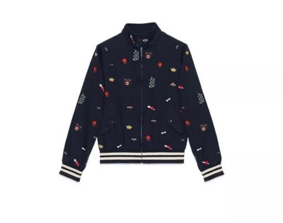 gucci embroidered bomber jacket